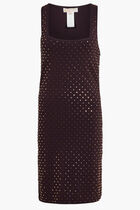 Studded Stretch Knit Tank Dress