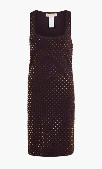 Studded Stretch Knit Tank Dress