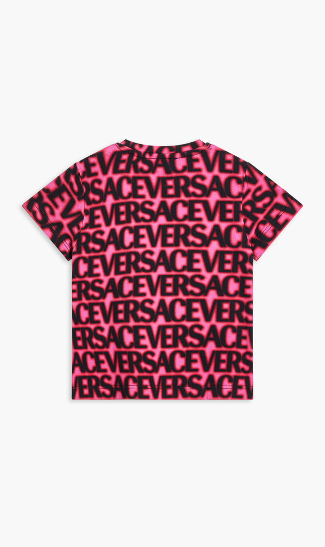 T-SHIRT - SHORT SLEEVES VERSACE ON REPEAT KIDS JERSEY