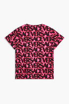 T-SHIRT - SHORT SLEEVES VERSACE ON REPEAT KIDS JERSEY