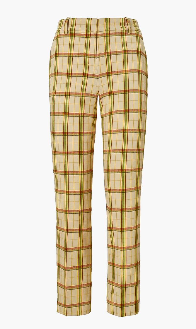 Chequered Belted Pants