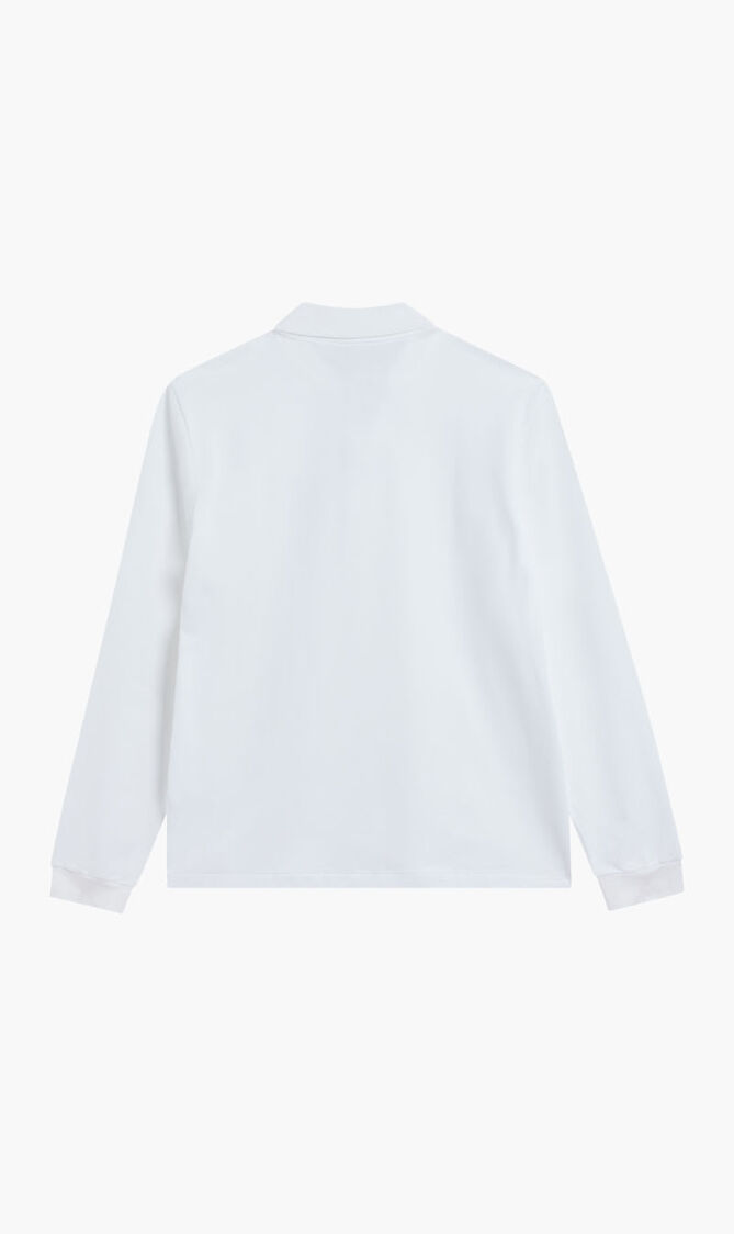 LONG SLEEVED RIBBED COLLAR SHIRT