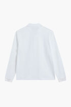 LONG SLEEVED RIBBED COLLAR SHIRT