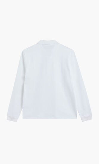 LONG SLEEVED RIBBED COLLAR SHIRT