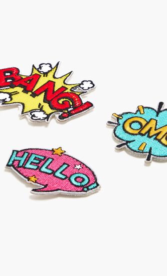 Comic Word Bubbles Patch Set