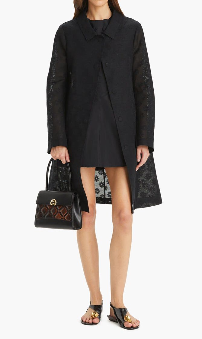 COTTON AND LINEN DAISY COAT