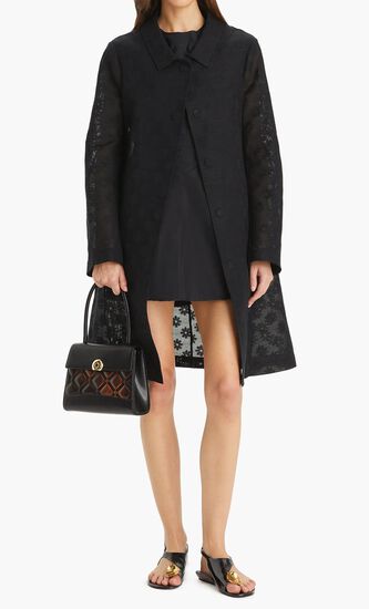 COTTON AND LINEN DAISY COAT