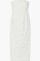 EMBELLISHED LINEN DRESS