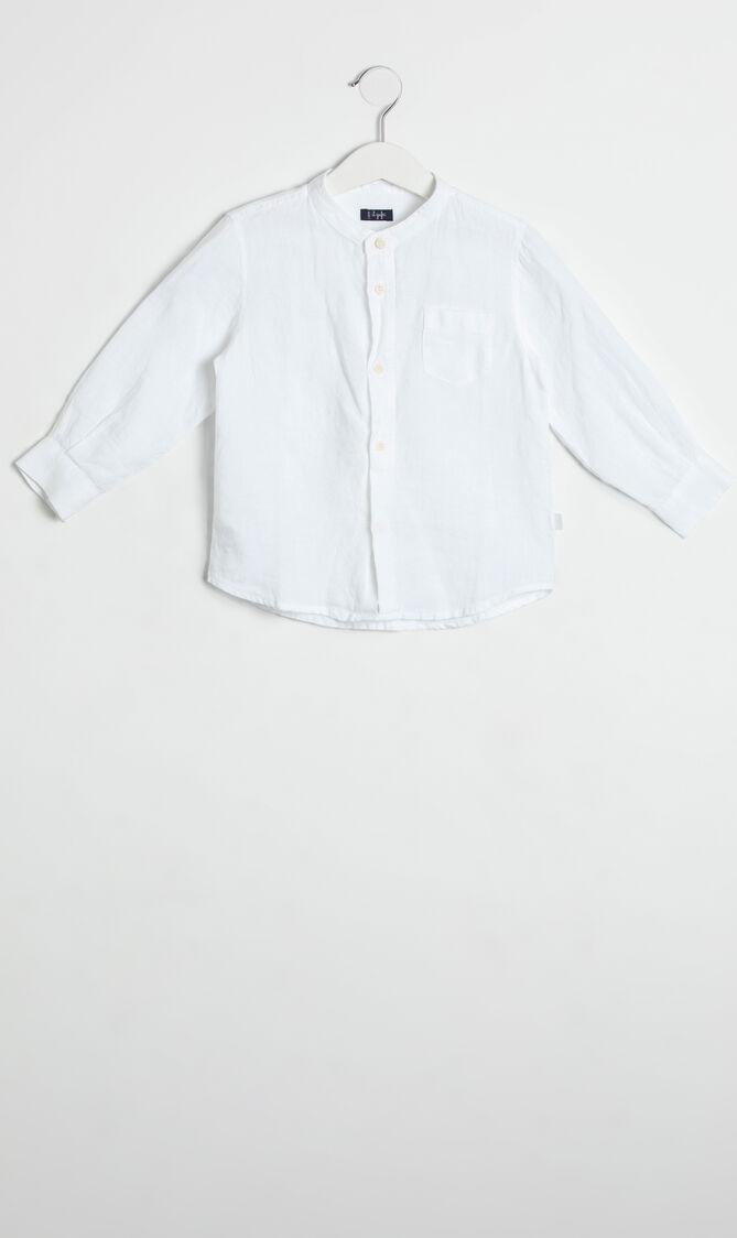 Plain Linen Long Sleeve Shirt