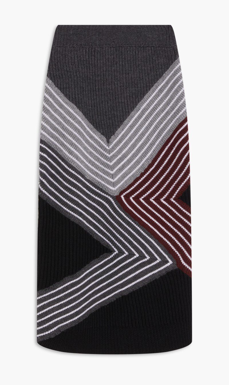 Striped skirt 3d top