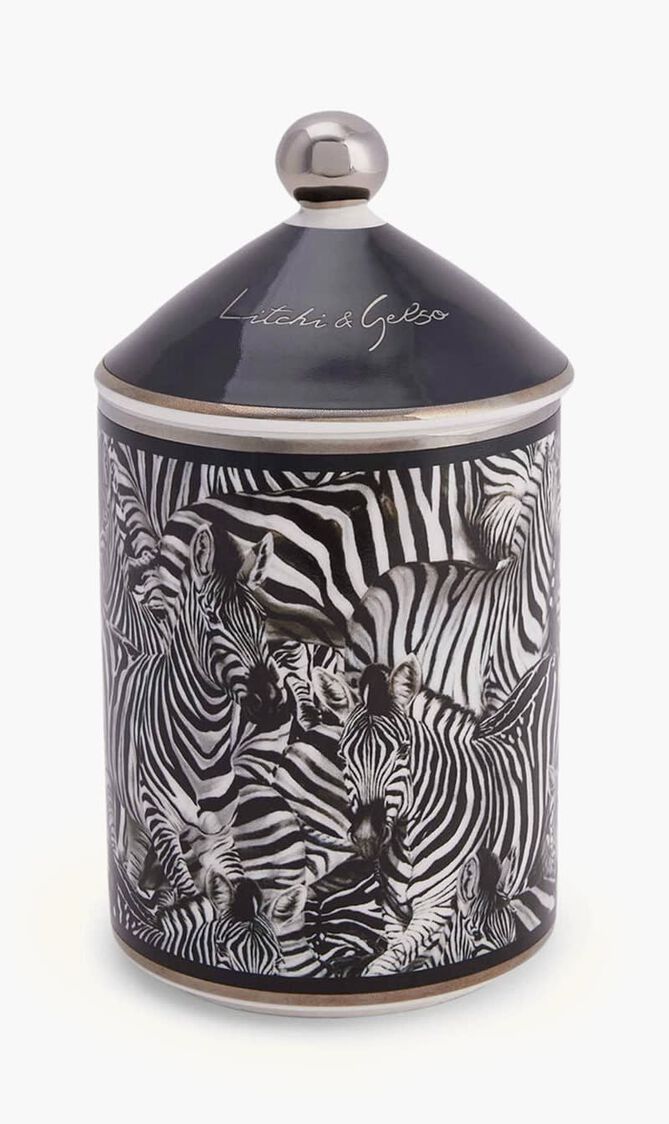 DGA ZEBRA PERFUMED CANDLE LYCHEE MULBERRY
