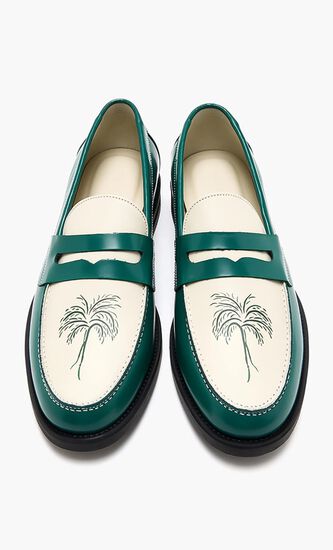 Wilde Forest Palm Tree Penny Loafer