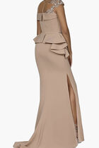 Off Shoulder Stretch Gown Dress Off Shoulder Stretch Gown Dress