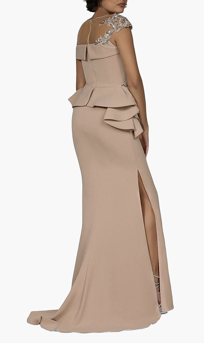 Off Shoulder Stretch Gown Dress Off Shoulder Stretch Gown Dress