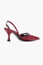 JOELLE ONIX BURGUNDY LEATHER PUMPS