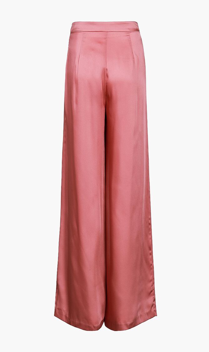 Satin Wide Leg Trousers