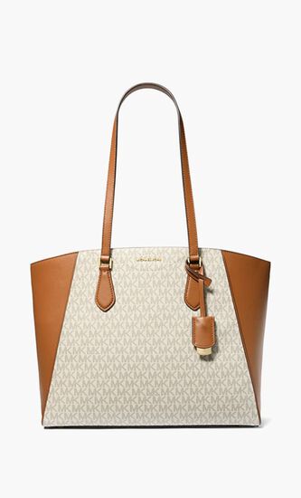 Taryn Large Signature Logo Tote Bag