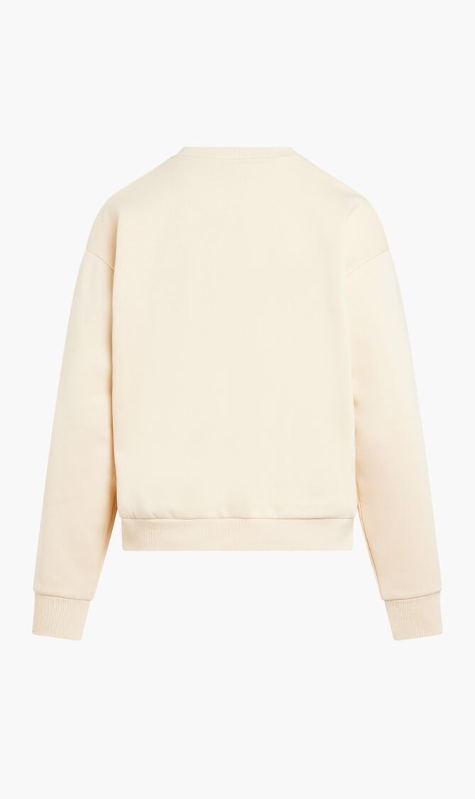 TAGIASCA CREW WITH AOP APPLIQUE