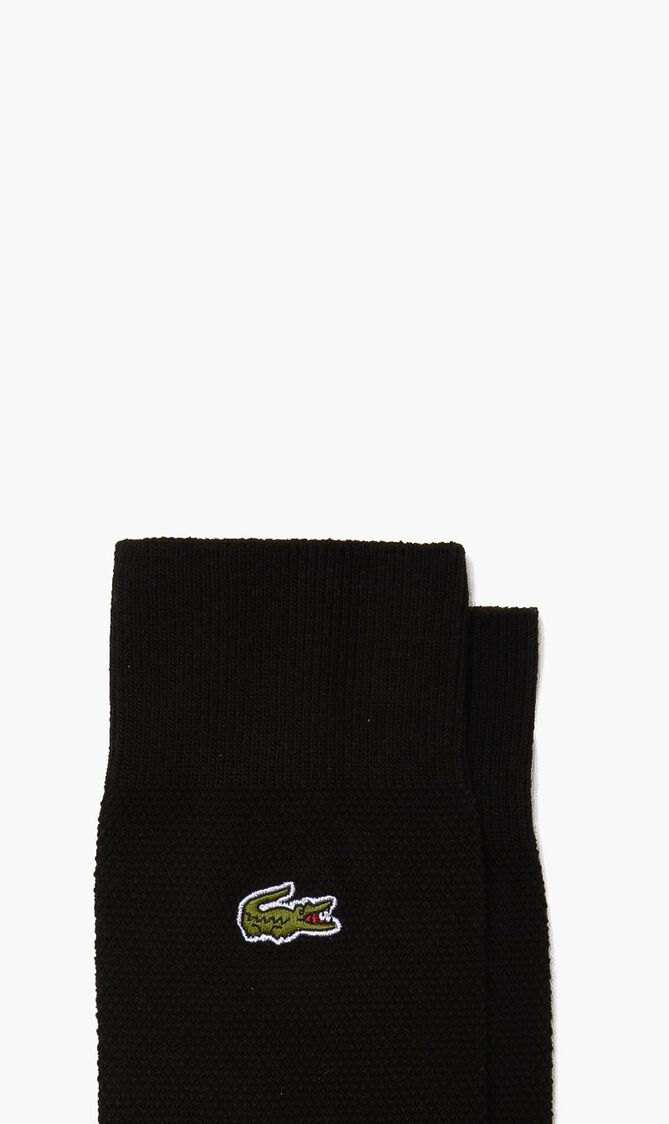 Ribbed Cotton High Socks