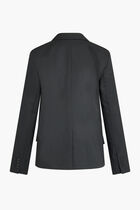 SATIN LAPEL TAILORED BLAZER