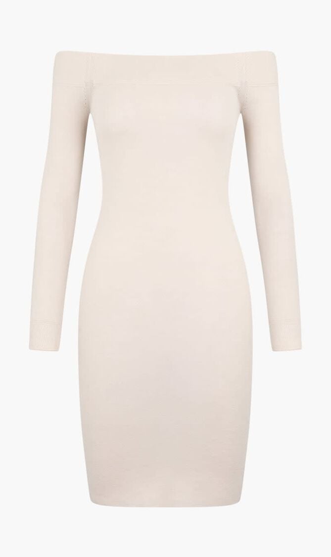 Off Shoulder Knitted Dress