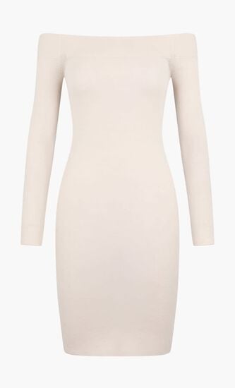 Off Shoulder Knitted Dress