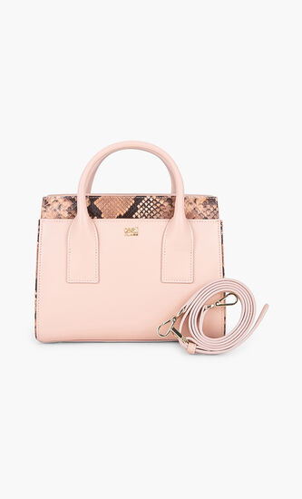 Lucille Snake Skin Small Tote Bag