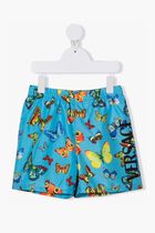 SWIM SHORTS NYLON GIADA BUTTERFLY + WRITTEN VERSACE