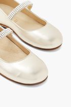 SINGLE STRAP SWAROVSKI CRYSTAL EMBELLISHED BALLERINA