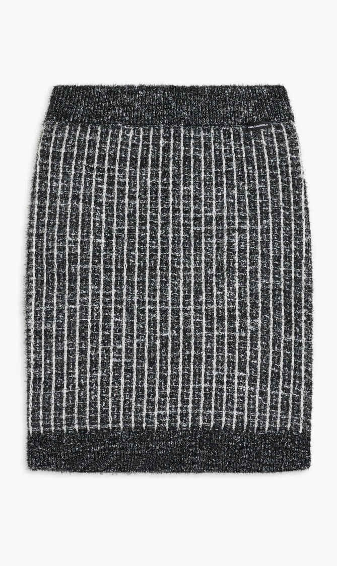 BOUCLE KNIT SKIRT