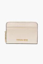 Jet Set Small Pebbled Leather Zip Around Card Case