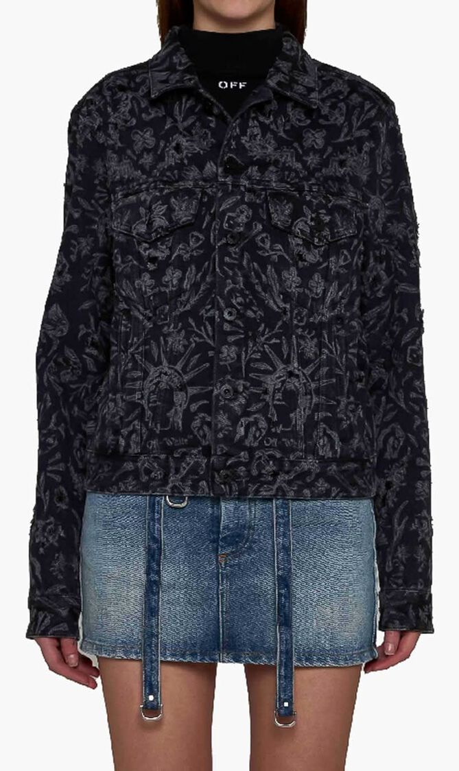 TATTOO REGULAR JKT VINTAGE BLACK WHITE