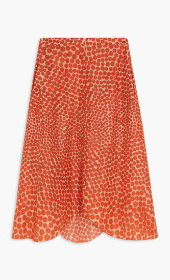 SKIRT DITSY FLORAL WASHED SILK