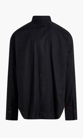 LOGO COTTON OXFORD SPORT SHIRT WITH LONG SLEEVES