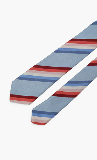 Multi-coloured Narrow Silk Tie