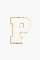 Chenille Sparkle Letter 'P' patch