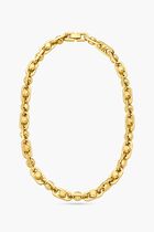 Astor Large Precious Metal-Plated Brass Link Necklace