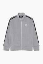 SWEATSHIRT MELANGE FLEECE + CONTRAST + MEDUSA EMBROIDEY