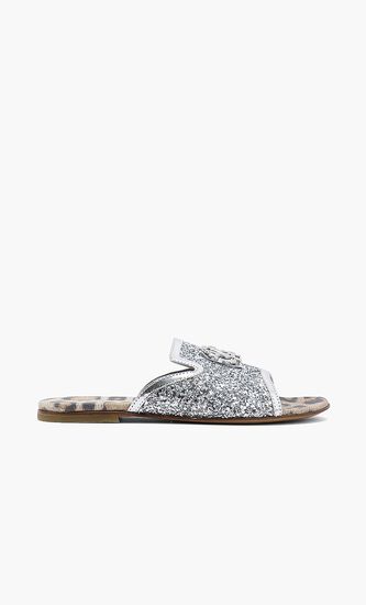 Leather Open Toe Flats