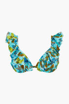 Butterflies Ruffle Swim Top