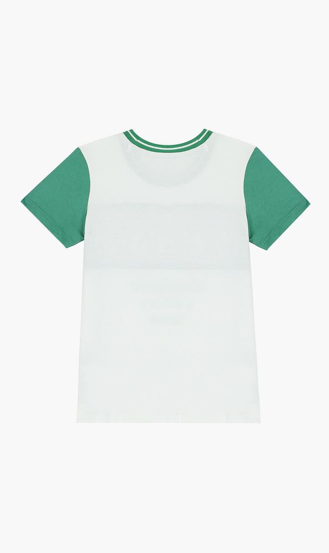 White & Green Logo T-Shirt
