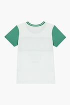 White & Green Logo T-Shirt