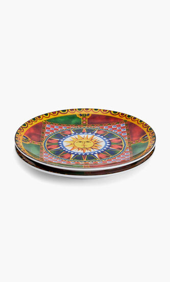 Carretto Sun Bread Plate Round 17cm Set Of 2