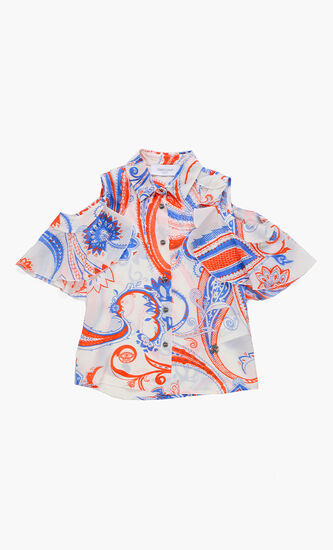 Paisley Bandana Print Top