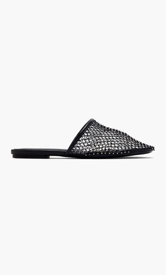 Crystal Embellished Mules