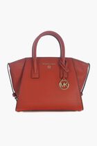 Avril Small Leather Top Zip Satchel
