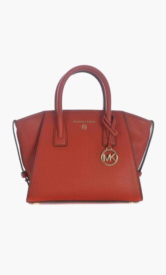 Avril Small Leather Top Zip Satchel