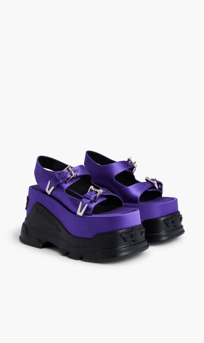 PLAIN DOUBLE PLATFORM SANDAL