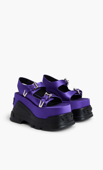 PLAIN DOUBLE PLATFORM SANDAL