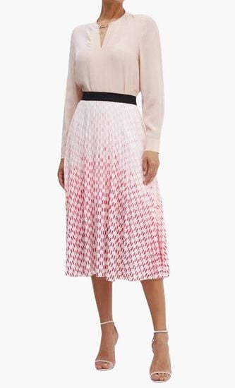 Degrade Pleated Skirt
